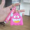 Nova Bolsa de Silicone Dentes à Mostra Monstrinho Porta-Moedas Chaveiro Acessórios para Mochila Escolar de Estudante Bolsa para Fone de Ouvido de Casal