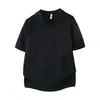 Camisa Polo Malha Manga Curta Masculina Gola V Gola Gaivota Estilo Old Money Listrada Seda de Gelo Camiseta Estilo Old Money Seda de Gelo Refrescante