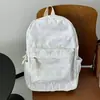 Mochila Escolar Fofa Caseira de Gato com Laço Coração de Menina Branca Estilo Japonês Suave para Aluno do Ensino Fundamental e Médio Estudante Universitário