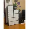 Gabinete Pequeño de Almacenamiento Engrosado con Cerradura y Puerta Estantería Simple para Estudiantes Combinación de Estanterías Bolsa de Almacenamiento Gabinete Madera