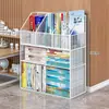 Estante de Almacenamiento Multifuncional para el Hogar Estante de Almacenamiento Debajo del Escritorio Multicapa con Ruedas Estantería al Lado del Escritorio Estante de Almacenamiento para Estudiantes