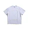 Yidao Vintage 2026 Verão Novo Estilo Japonês Tendência Design de Costura Contrastante Esportivo Casual Solto Unissex Manga Curta Camiseta