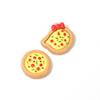 Comida de simulación y juego Dibujos animados Pizza diy pinza para el cabello cuerda para la cabeza pegatina para vaso de agua pegamento crema funda para teléfono TikTok accesorios de resina