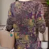 Camiseta interior retro, hipoalergénica y cálida para primavera y otoño, con acabado plateado, diseño moderno y casual, estilo versátil, efecto adelgazante, cuello redondo y mangas largas