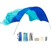 Dispositivo Parasol de Playa, Sombrilla Protectora del Sol para la Costa, Toldo Portátil, Parasol Impulsado por el Viento, Nailon Ligero 210t