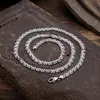 Nuevo collar plano de serpiente plateado con cadena de cierre, cadena para la clavícula de estilo chino moderno, cadena para el cuello punk creativa, directo del fabricante