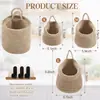 Cesta de Armazenamento Popular Montada na Parede Temu Transfronteiriça, Decoração de Armazenamento de Crochê para Pendurar na Parede, Bolsa de Malha Tecida Montada na Parede, Cesta de Armazenamento Diversa
