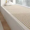 Linha de creme estilo ins almofada de bay window tapete de cabeceira tapete tapete de quarto tapete de sala de estar tapete de laço longo para quarto piso do quarto