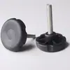 Cabeza de plástico base grande pies ajustables antideslizante resistente al desgaste tornillo nivelador para mesa y silla de muebles de exterior con varilla roscada