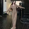 Conjunto de Dos Piezas para Mujer: Cárdigan con Capucha Estilo Puro Deseo, Manga Larga, Chaqueta y Pantalones de Pierna Ancha, Novedad de Primavera y Otoño