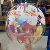 Globo impreso de 20 pulgadas transparente caricatura impreso a doble cara bola de onda caricatura en línea rojo color impreso bola de onda