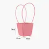 Bolsa de Papel Macaron Caja de Flores Trapezoidal Caja de Embalaje Floral para Salón Cesta de Flores Pequeña Caja para Arreglos Florales Materiales de Embalaje para Ramos