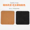 Porta Copos de Feltro de Cortiça Isolamento Térmico Anti-queimadura Mesa de Escritório Proteção Ambiental Absorvente Tapete para Chá Tapete para Café Porta Copos de Madeira