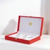 Caja de Cuero de Cosméticos de Gama Alta Caja de Regalo Personalizada para Salón de Belleza Tapa abatible de PU Caja de Empaque para Esencia Líquida de Cuidado de la Piel Aceite Esencial