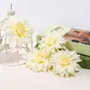Cabeça de Flor Dália Artificial para Casamento DIY Fileira de Flores Adereços de Janela Parede de Flores de Casamento Decoração de Guia de Estrada Flor Artificial Atacado