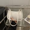Bolso Pequeño Elegante de Color Sólido 2026 Moda Nuevo Retro Moda para Mujer de un Solo Hombro Cadena Color Sólido Cruzado Debajo del Brazo Bolso Pequeño