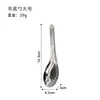 Cuchara de Acero Inoxidable 304 Estilo Coreano Cuchara de Moda Vajilla Infantil Cuchara Pequeña Cuchara para el Hogar Mango Corto Cuchara de Fondo Plano Cuchara para Sopa