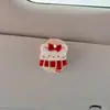 Clip para Parasol de Coche de Muñeca de Tela Linda, Multifuncional para Gafas de Sol y Boletos