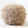 Oso de peluche de ganchillo de lana blanca, hecho a mano, para hacer uno mismo, tejido de lana de imitación de mar, pelo de oso de imitación.