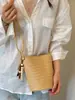 Bolsa de Axila Tejida de Patrón Nicho Estilo Coreano Shuai Mijia para Mujer, Nuevo Modelo Verano 2026, Elegante Bolso de Hombro y Mano Estilo Coreano