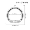 Anillo de Acero Inoxidable Dividido Transfronterizo Aro para Nariz Triángulo Rombus Circonita Anillo para Cartílago Auricular Perforación Corporal Pendientes Electrochapados Aro para Nariz