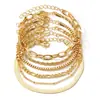 Conjunto de Joias Novo Estilo Transfronteiriço com Zircônia Criativa e Liga de Pérola de Imitação, Conjunto de 49 Peças para Mulheres, Atacado