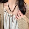 Novo Estilo Chinês Artístico Retro Branco Jade Bodhi Colar Feminino Simples Nicho Design Sentido Moda Nacional Frisado Clavícula Cadeia Colar Cadeia
