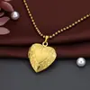 Moda Transfronteriza Estilo Hong Kong Marco de Fotos Caja de Amor Retro Collar Cadena de Clavícula con Forma de Corazón Personalizada Europea y Americana San Valentín Conmemorativo