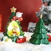 Luzes Noturnas Estrelas de Natal Desenho Boneco de Neve Árvore de Natal para Crianças Estudantes Presentes de Feriado Meninas Enfeites de Resina