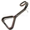 Gancho de alça de ponto corda de cabeça dupla com gancho redondo triangular amarração bungee gancho de metal gancho S transfronteiriço