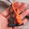 YK07 Corda de Guarda-chuva de Pederneira Chaveiro de Compilação Puxador de Zíper Fivela Corda de Nylon Feita à Mão Corda de Guarda-chuva de 7 Fios Pingente de Faca Colorida