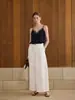 Pantalones Casuales Plegados Estructurados Inspirados en el Diseño Neihe para Mujer, Corte Recto Holgado, Versátiles para el Trabajo 258099