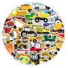 50 adesivos de carro de desenho animado para Diário decorativos para mala capa de celular caderno à prova d'água adesivos infantis atacado