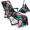 Funda para silla de playa transfronteriza funda para silla de playa de microfibra impresión digital 3D serie flamenco