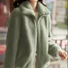 Jaqueta Curta de Pijama para Mulheres, Jaqueta de Lã Dupla Face para Homens, Moletom Espesso de Lã Quente para Outono e Inverno, Casal