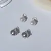 Pendientes de Perla de Plata de Ley S925 para Mujer, Pendientes de Gama Alta de Nicho, Estilo Veraniego, Pendientes Simples y de Moda, Venta al por Mayor de Pendientes