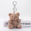 Llavero de Muñeco Oso de Peluche de Dibujos Animados Colgante para Bolso Creativo Funda para Teléfono Móvil Accesorios de Joyería Colgante para Bolsa de Muñeca