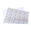 Papel de presente com estampa de desenho animado papel de presente para embrulho de presente de bebê caixa de embalagem para presente do Dia das Crianças papel de presente para presente de aniversário
