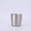 Taza de Café de una Sola Capa para Dos Bebidas de Aspecto Elegante y Pequeña Capacidad, Taza de Acero Inoxidable Conveniente para Camping al Aire Libre, Taza Casual Simple para Niña