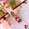 Estilo étnico encaje de tela adornos accesorios fondo camel flores bordadas tela para ropa de algodón adornos para manualidades materiales decorativos