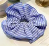 Ligas para el cabello de cuadros dulces directas de fábrica, scrunchies para moños, scrunchies para coleta baja, scrunchies