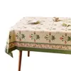 Nuevo mantel de estilo americano vintage para uso doméstico, de PVC lavable, impermeable y resistente al aceite, con un tacto lujoso y de alta gama, adecuado para mesas de comedor y mesas de centro.