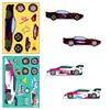 6 Hojas/Paquete Accesorios Personalizados de Carreras para Armar con Pegatinas de Rompecabezas Producto Nuevo Transfronterizo Pegatinas de Rompecabezas Creativas para Niños