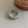 Mesmo estilo dos blogueiros japoneses e coreanos Anel Prata Moda Estilo Luxo Leve Estilo Personalidade Anel Aberto Acessórios Simples Empilhável