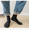 Venta al por mayor de calcetines Zhuji Calcetines desechables Negro Blanco Gris Media pantorrilla Calcetines de uso diario Primavera y Otoño Fabricante directo Calcetines para hombre Calcetines para mujer