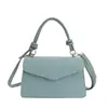 Bolsas Tendência Estilo Coreano 2026, Bolsas de Ombro Transversais Fashion e Texturizadas, Bolsas Quadradas Pequenas Retrô, Simples e Estilosas para Meninas
