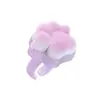 Anillo de Pata de Gato Cepillo Limpiador de Polvo Mango de Anillo de Dedo de Plástico Cerdas de Fibra Arte de Uñas Superficie de Uña Limpieza de Polvo Cepillo Pequeño