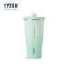 Caneca de Café Tyeso Degradê com Palito de Losango Copo Térmico de Aparência Sofisticada Portátil Simples para Água