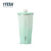 Tyeso Nueva Taishuo Taza de Café Taza Térmica con Popote en Forma de Diamante Taza de Agua para Niñas de Apariencia Elegante Gran Capacidad Taza para Coche