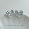 Brincos de tarracha plissados com zircônia em formato de laço, super macios e doces, para mulheres, brincos de nicho únicos e bonitos, novo modelo 2026 com um toque de luxo